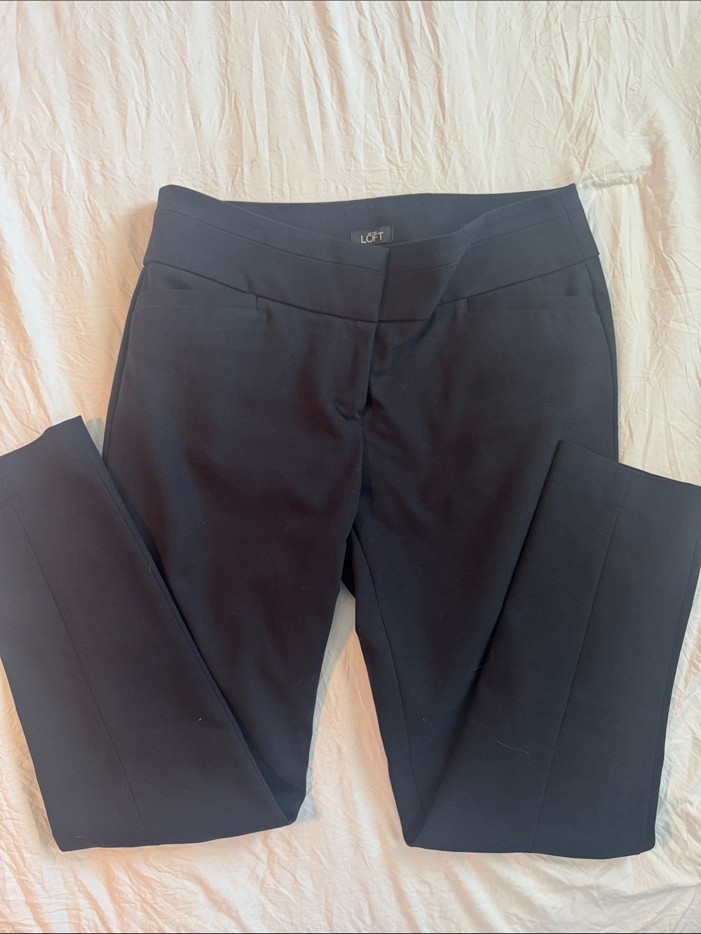 Women’s LOFT Black Tailored Skinny ankle Trousers